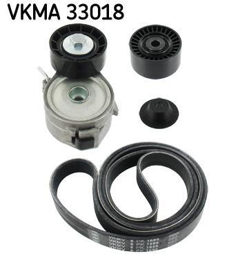 Kit de courroie d'accessoire (Courroie d’alternateur) SKF ref. VKMA 33018